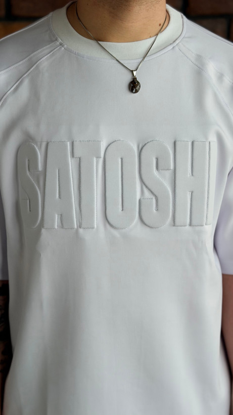 تیشرت اسپرت باکسی برند satoshi مینیمال لطیف و خنک