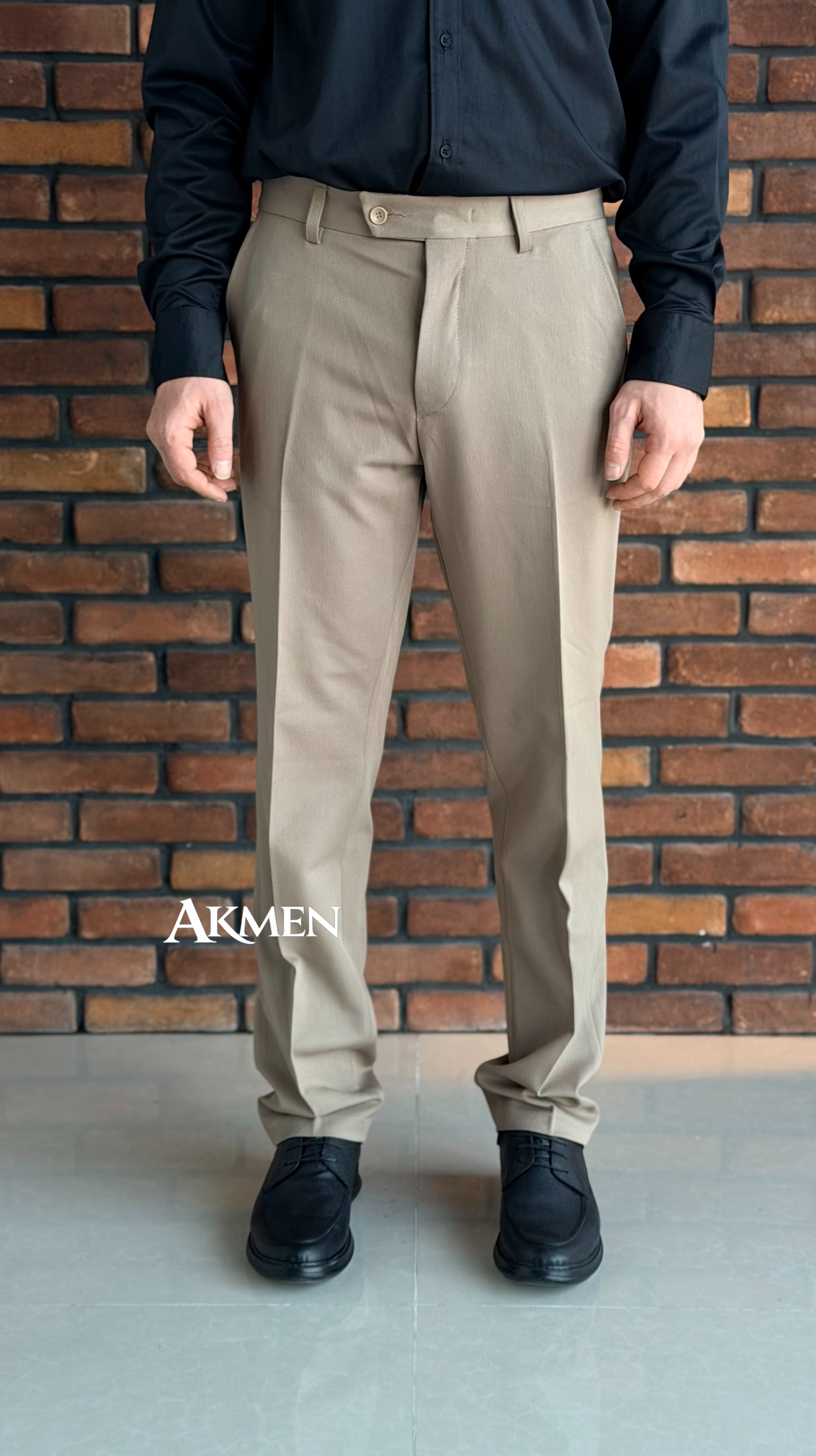 شلوار پارچه ایی کلاسیک اسلیم برند adalan پارچه ترک کد 903001